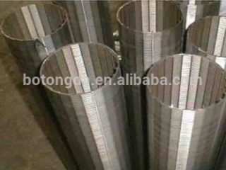 Slot size 1mm Johnson wedge wire water well screen filter/johnson v wedge wire stainless steel water well