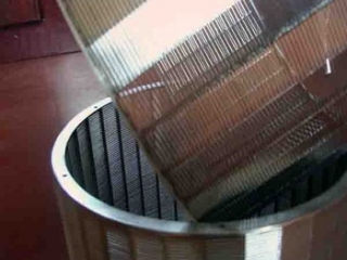 stainless steel johnson screen/wire warp screen/wedge wire screen pipe