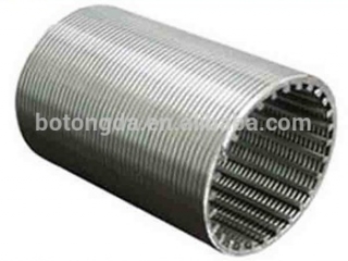 china manufacturer Johnson filter screen/ Wedge wire v wrap screen pipe/tube