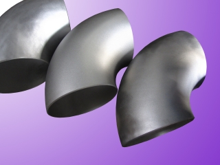 butt-welded titanium elbows